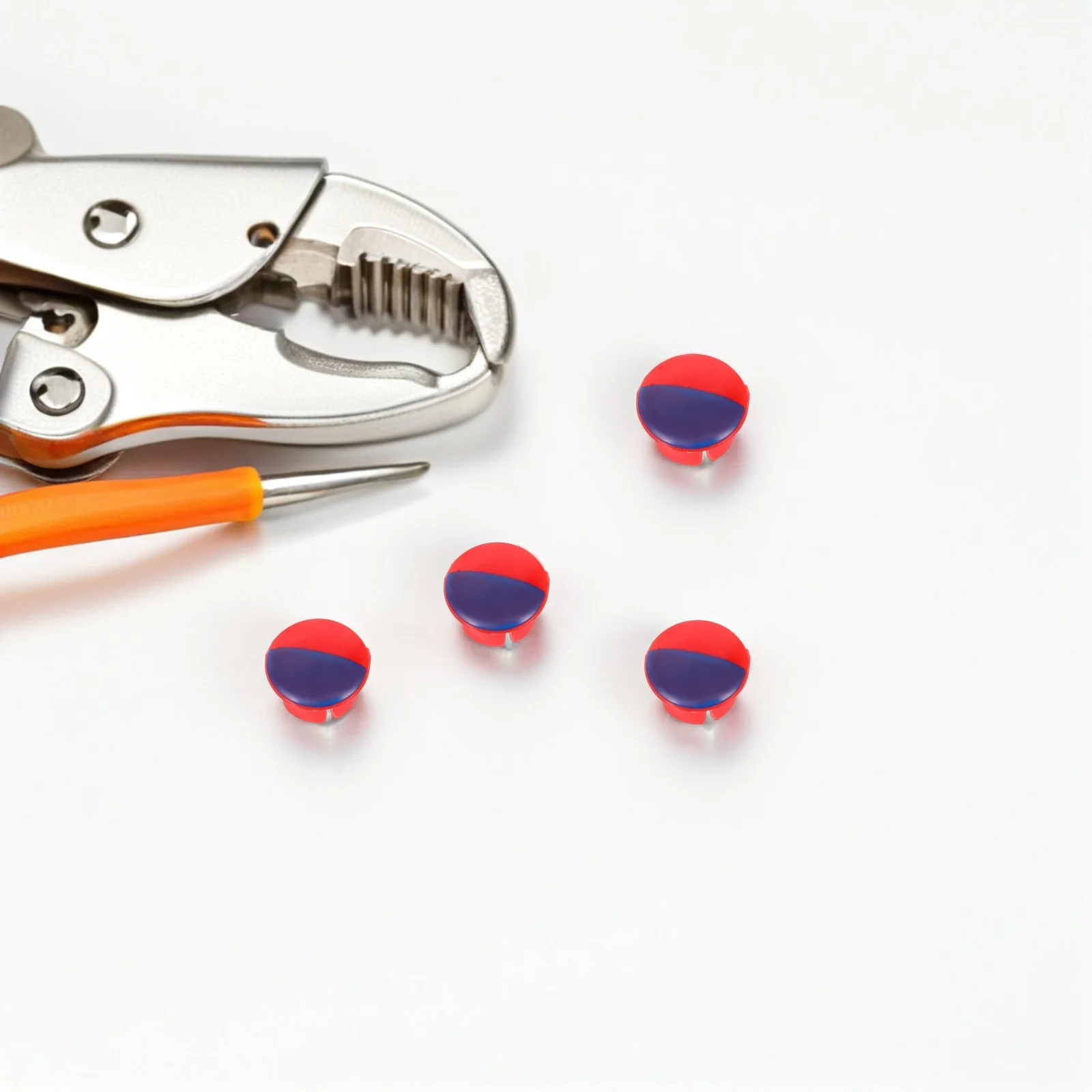 100Pcs Hot Cold Identifier Button Red Blue Tap Indicator for Kitchen Bathroom Faucet Handle Replacement Parts Mixer Accessories