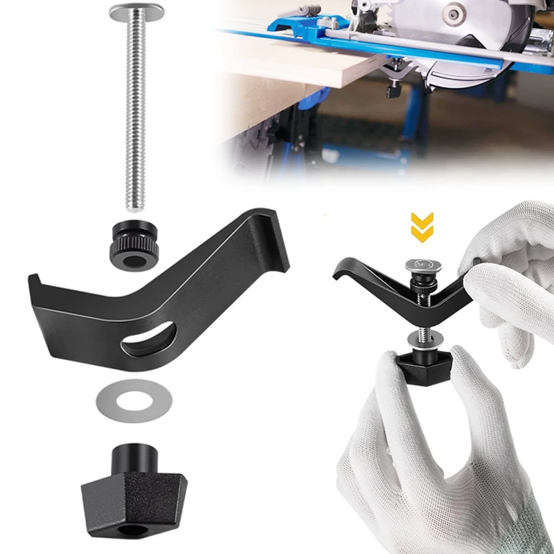 Abrazaderas de riel compatibles con Kreg KMA7520 – Kit de sujeción de repuesto para sistemas Clamp Trak, Accu-Cut y Universal Trak