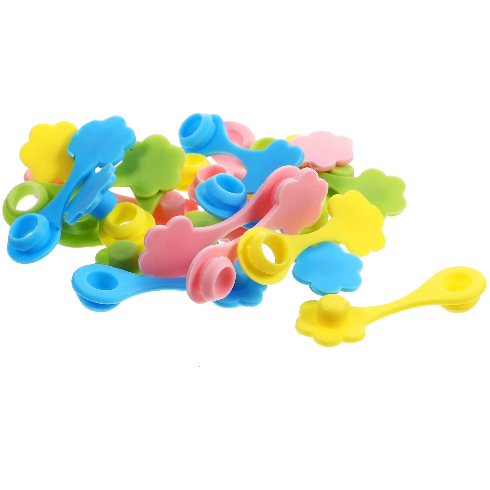 

20Pcs Silicone Straw Caps Airtight Plugs Flower Design Decorative Toppers Safe for Everyday Use Anywhere