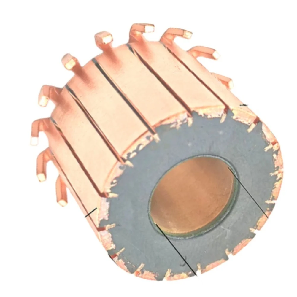 For Motor Repair Workshops 12 Segment Commutator Wiper Motor Replacement Low Resistance Electric Components 22.5 8 15.5mm