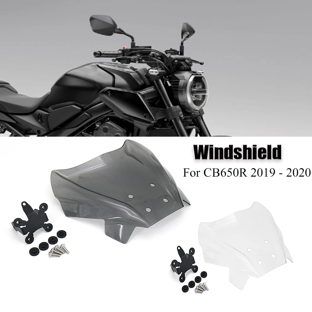 

For Honda CB650R 2019 - 2020 New Motorcycle Accessories Windshield Wind Deflector Windscreen Fairing Baffle Cover