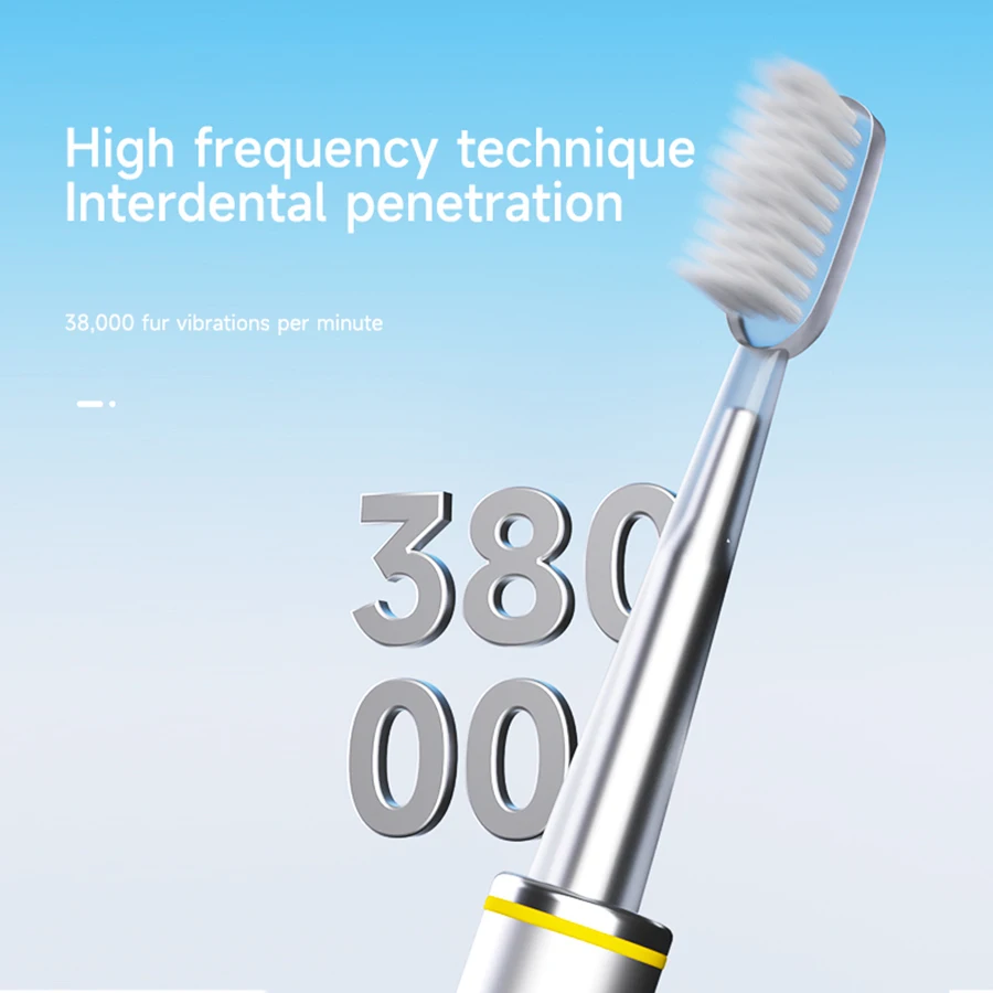 Intelligent electric toothbrush with DuPont soft hair and multiple adjustable settings for couples image 4