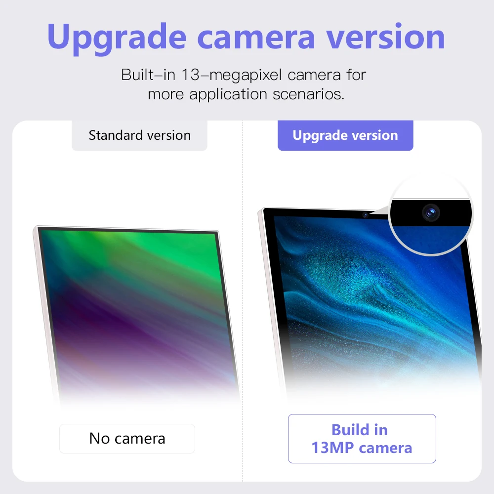 Smart TV 24 Inci Di Atas Roda Android 8-Core CPU Remote Control Layar Sentuh moni tor dengan Baterai 13MP Cam Era TV Portabel
