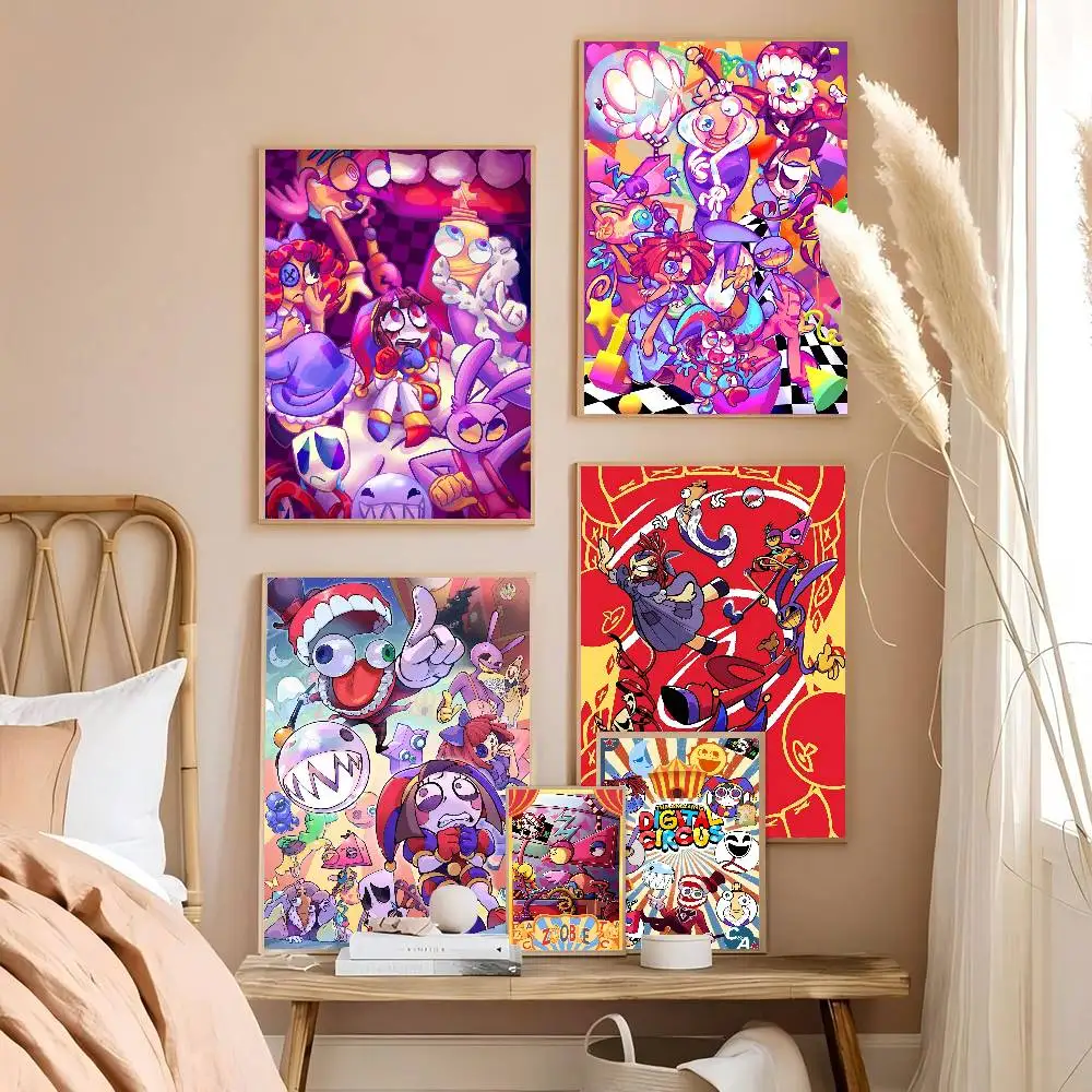 Anime The Amazing D-Digital Circus Classic Vintage Classic Vintage Posters HD Quality Wall Art Retro Posters For Home Room Wall