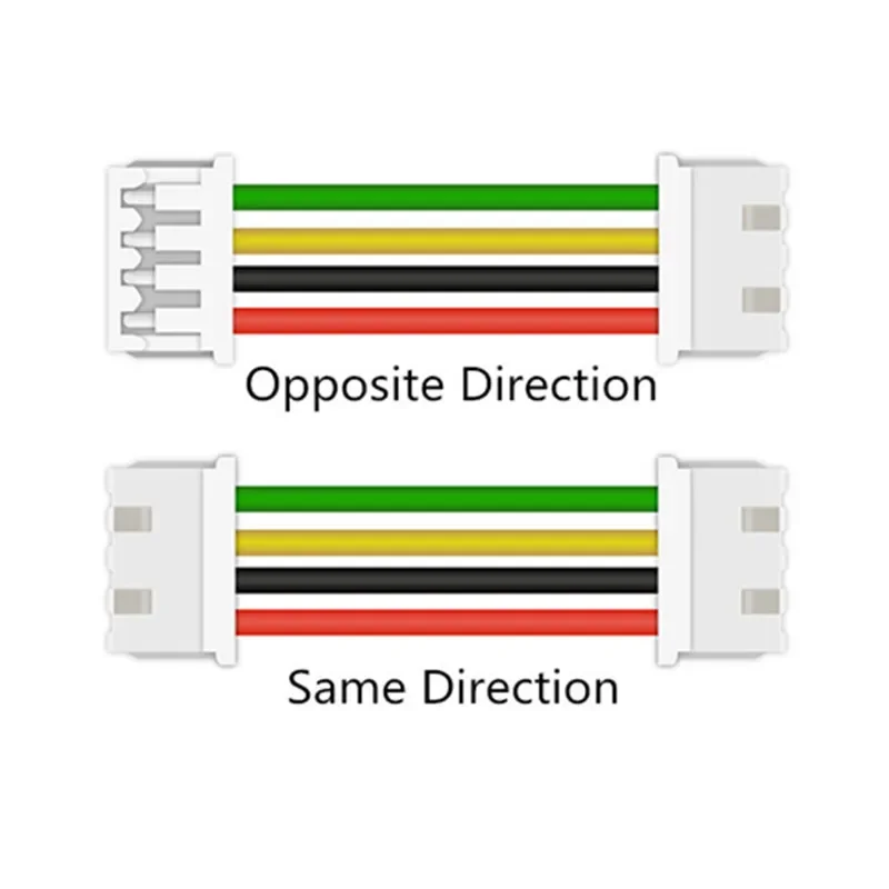 10Pcs SH1.0 JST1.25 ZH1.5 PH2.0 XH2.54 Double Head Wire Cable Connector   JST Pitch 1.0/1.25/1.5/2.0/2.54mm 2/3/4/10 Pin Female
