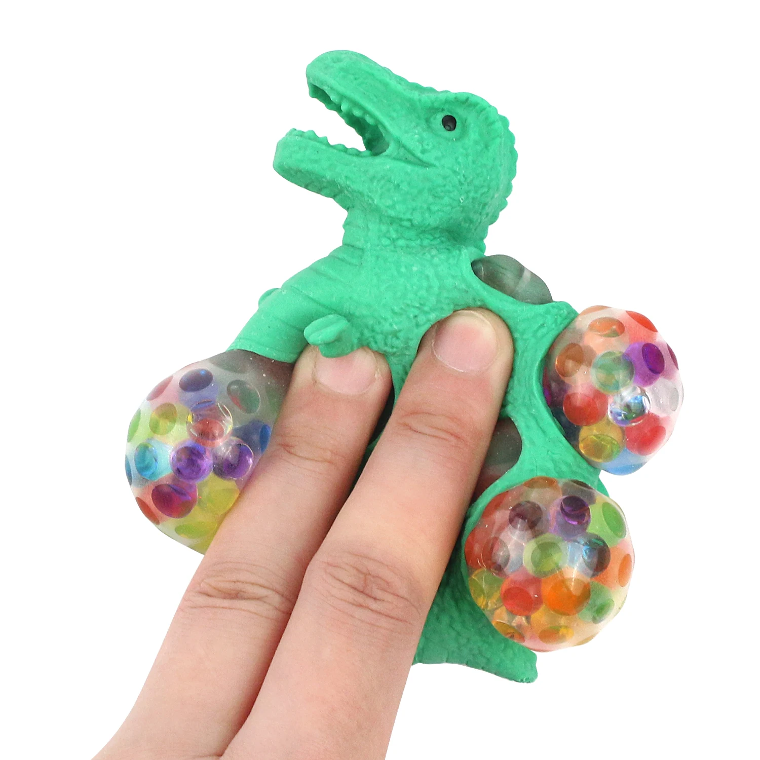 Venting Dinosaurs Squeezing and Squeezing Grape Beads Ball, Tricking to Reduce Stress, Carrying Bored Balls with You