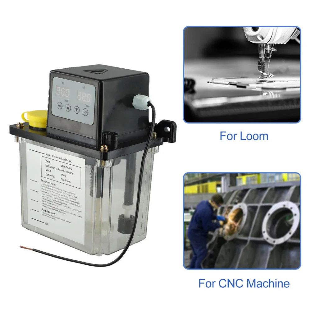 

Автоматический смазочный масляный насос для станков с ЧПУ с шестерней из сплава и емкостью 1 л и 2 л, легкая установка