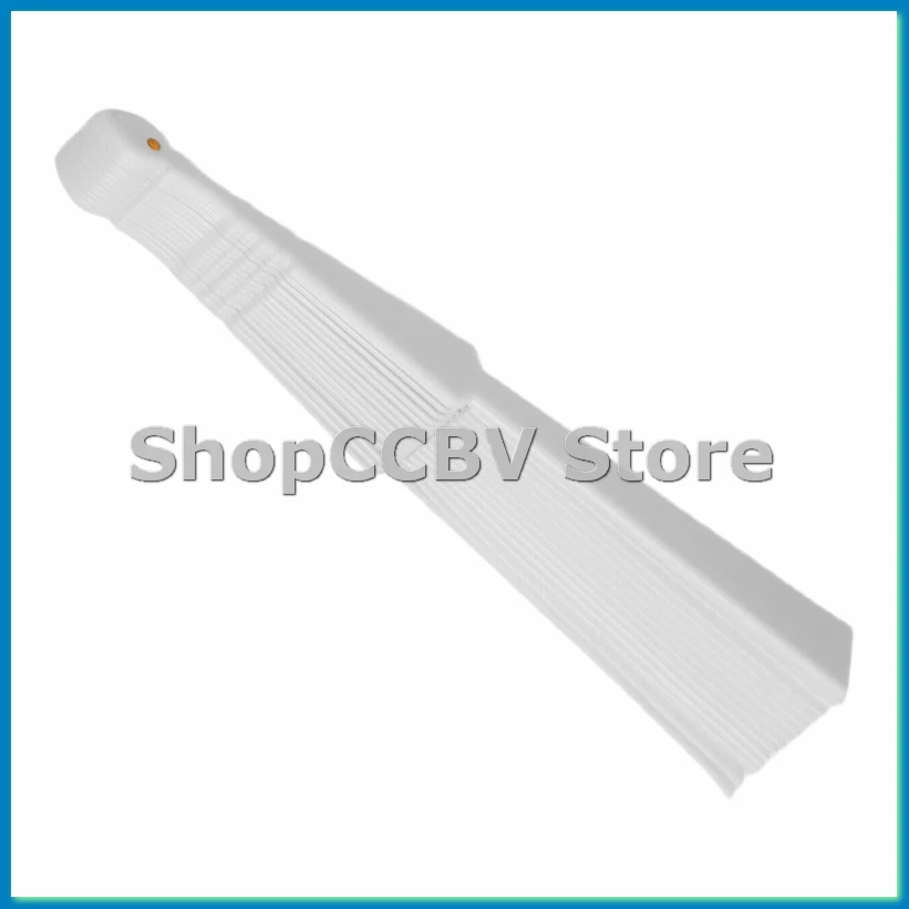 

Plastic Fabric Hand Foldable Fan for Ladies Men White-A50M