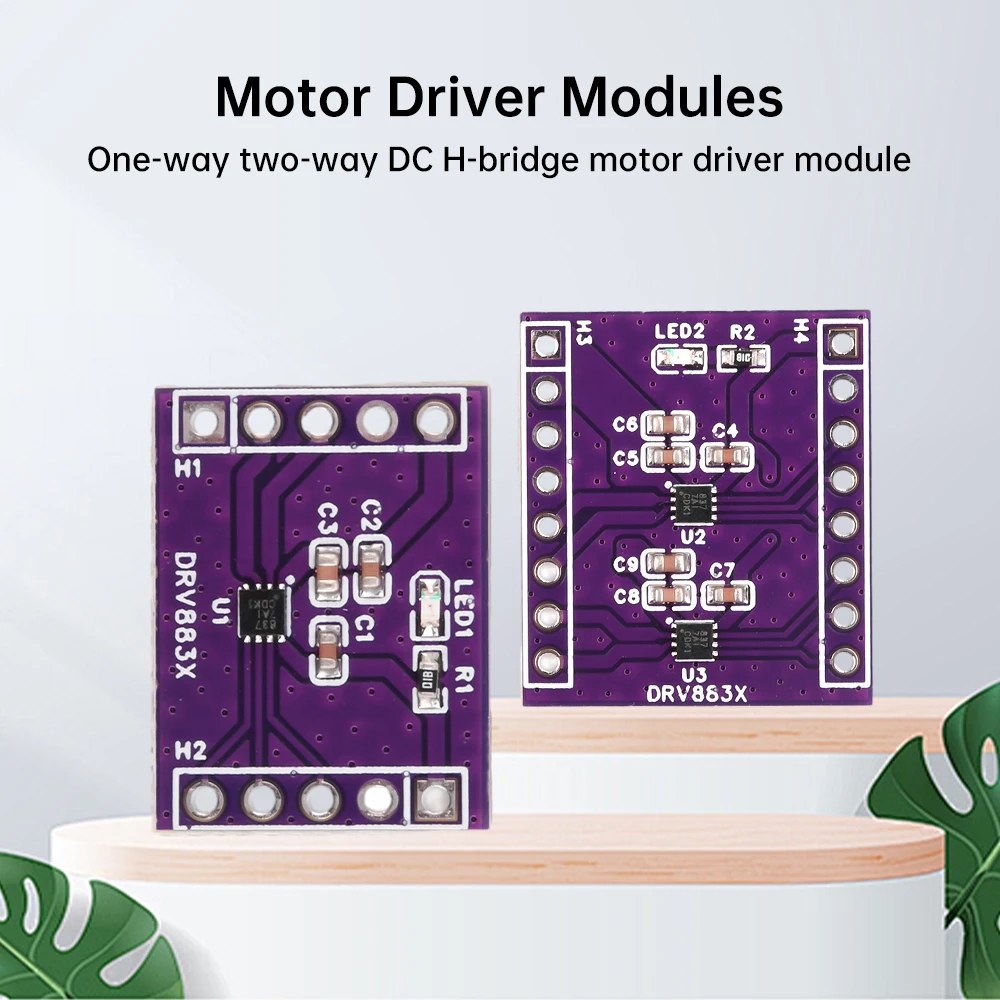 DRV8837 1/2 Way DC H-Bridge Motor Driver Module 1.8A Stepper Motor Motor Driver Board Brushless Motor Speed Controller