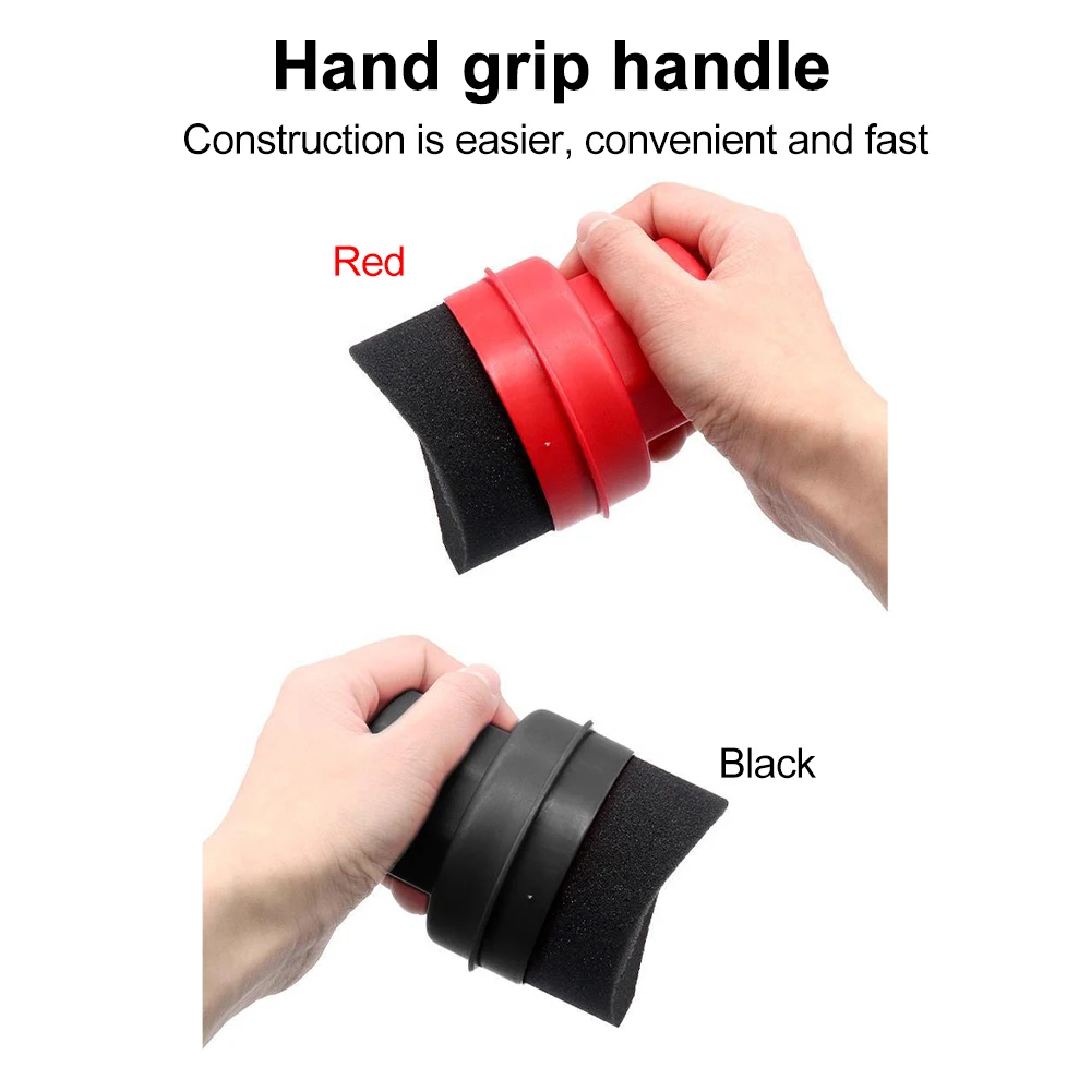 

Car beauty tire sponge polishing brush with cover waxing sponge brush corners waxing car with no degumming