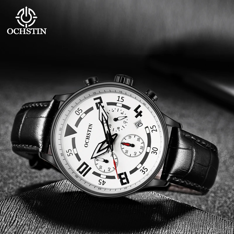 Ochstin original brand PROMINENTE celebrity casual series simple multi-functional quartz movement light men's quartz watch