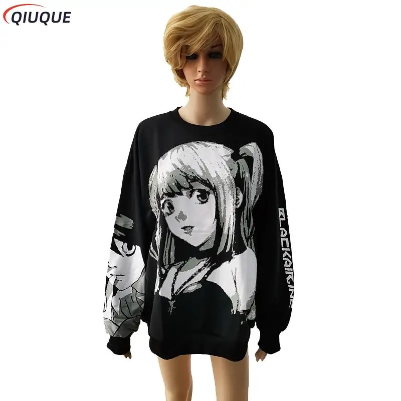 Sudadera con capucha de Anime Death Note Misa Amane para niñas, disfraz de Cosplay Harajuku, sudaderas con capucha coreanas de gran tamaño para mujeres