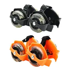 Chaussures à roulettes clignotantes robustes avec roues à talon, RapDuty Shine, patinage à roulettes, 1 taille, convient aux enfants les plus réglables, garçons, filles, enfants