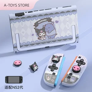 Baru Sanrio Figure Kuromi Hellokitty Switch2 Casing Pelindung Casing Cangkang Keras Alas Dapat Dicolokkan Ns2 Aksesori Ornamen Hadiah Anak Perempuan 6 casing nintendo switch kuromi penjualan terbaik - №