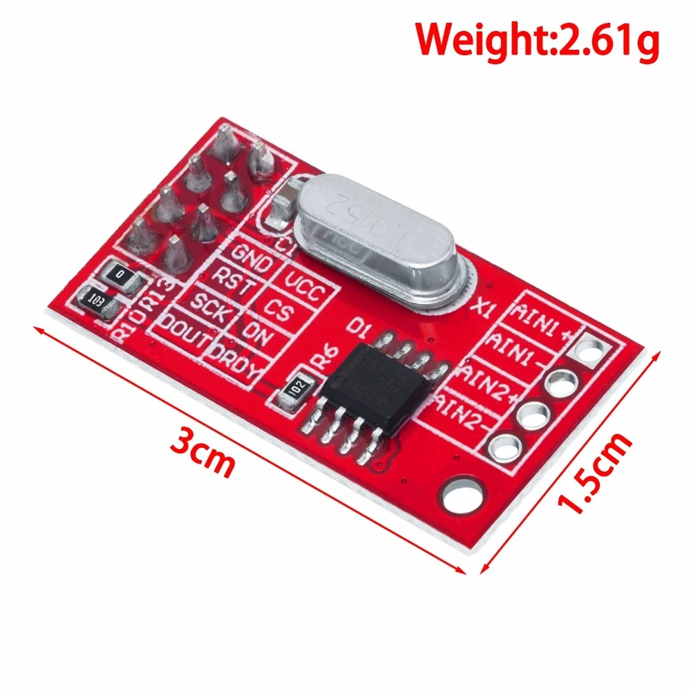 2/5/10PCS AD7705 Dual 16 bit ADC data acquisition module programmable input gain SPI interface
