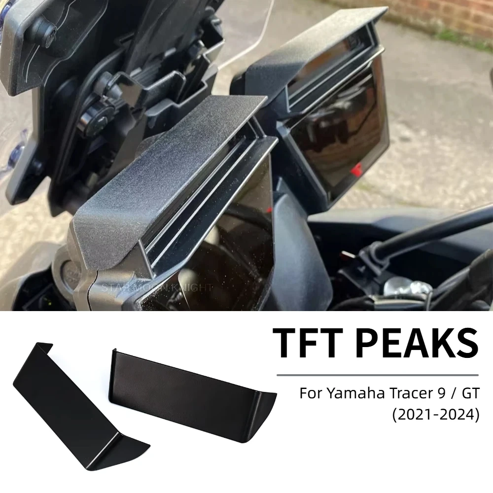 Motorcycle Accessories For Yamaha Tracer 9 Tracer9 GT 2021-2024 ABS TFT Peaks Instrument Hat Sun Visor Meter Cover Guard