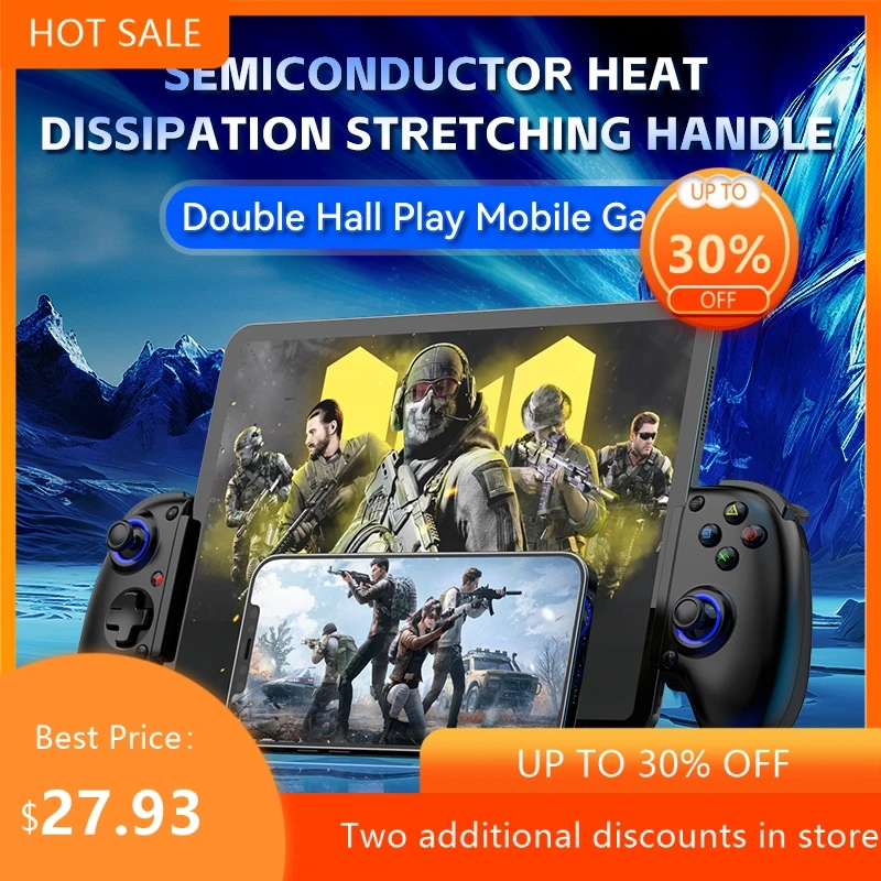 Nextron Smart Stretchable Wireless Gaming Controller With Cooler For PC Android ISO Tablets Switch/XBOX Streaming New Hot 2026