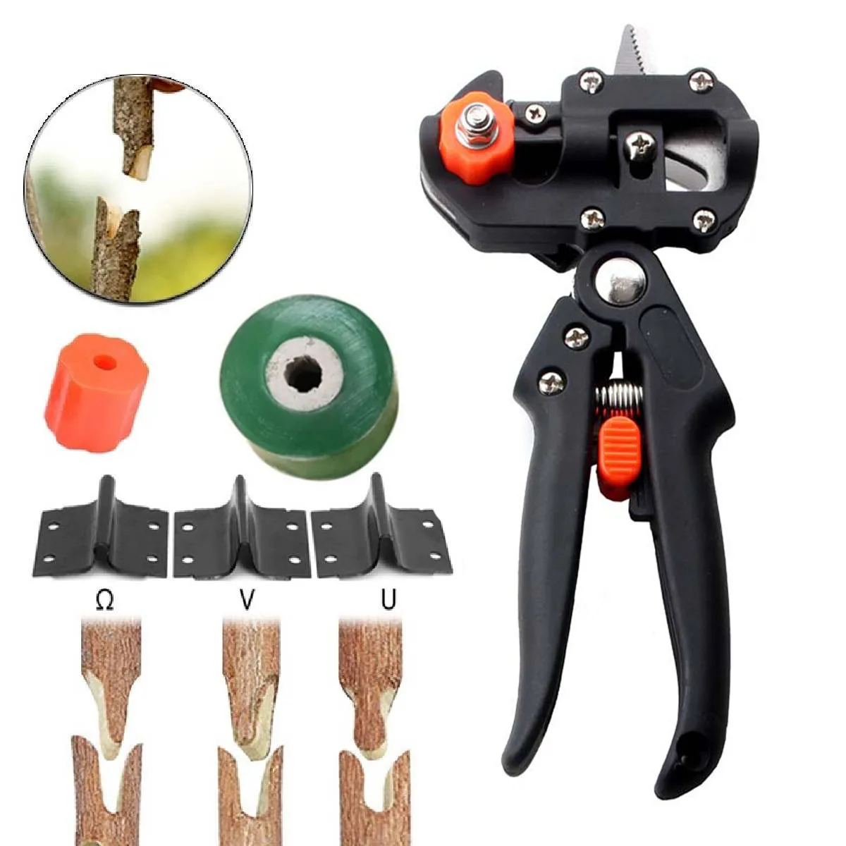 Tesouras de Enxertia Tesoura Árvore de Fruto Vacinação Multi-função Cortador de Broto Ferramentas de Jardinagem