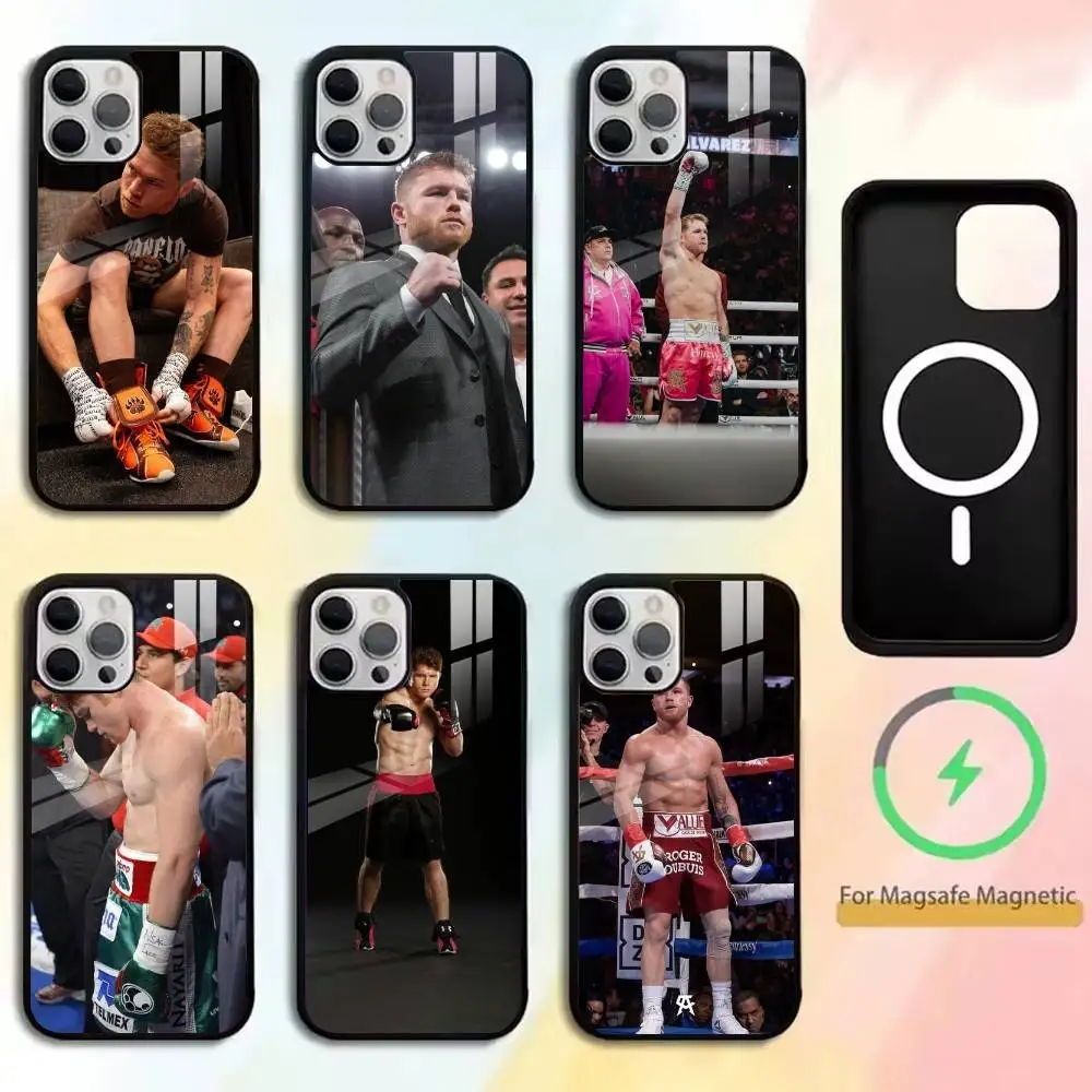 

Saul Canelo Alvarez Phone Case For iPhone17,16,15,14,13,12,11 Plus,Pro Magnetic For Magsafe Wireless Charging