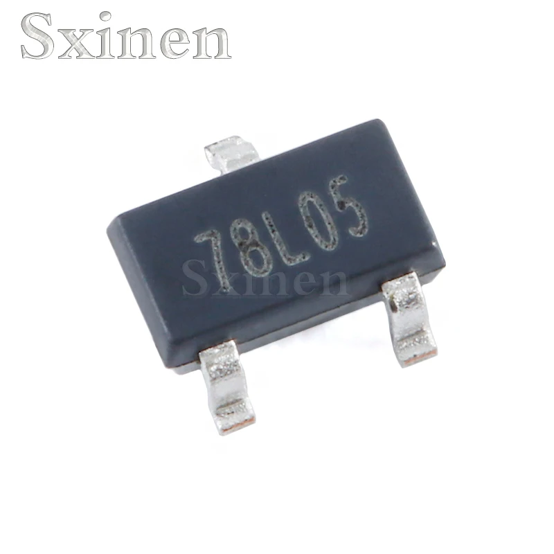 10PCS/LOT CJ78L05 SOT-23-3L 5V 100mA three terminal positive voltage regulator regulator chip (5 pieces)