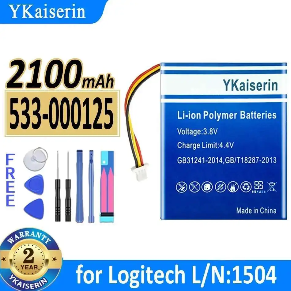 

533-000125 603040 для Logitech L N: 1504, 2100 мАч, высокопроизводительный долговечный аккумулятор
