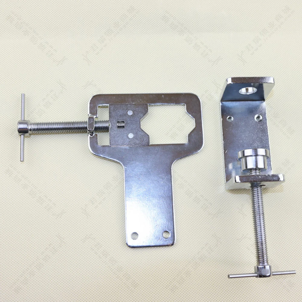 Split Practice Clamp Tool Metal Alloy Adjustable Locksmith Tool Softcover Type Practice Lock Vise Clamp