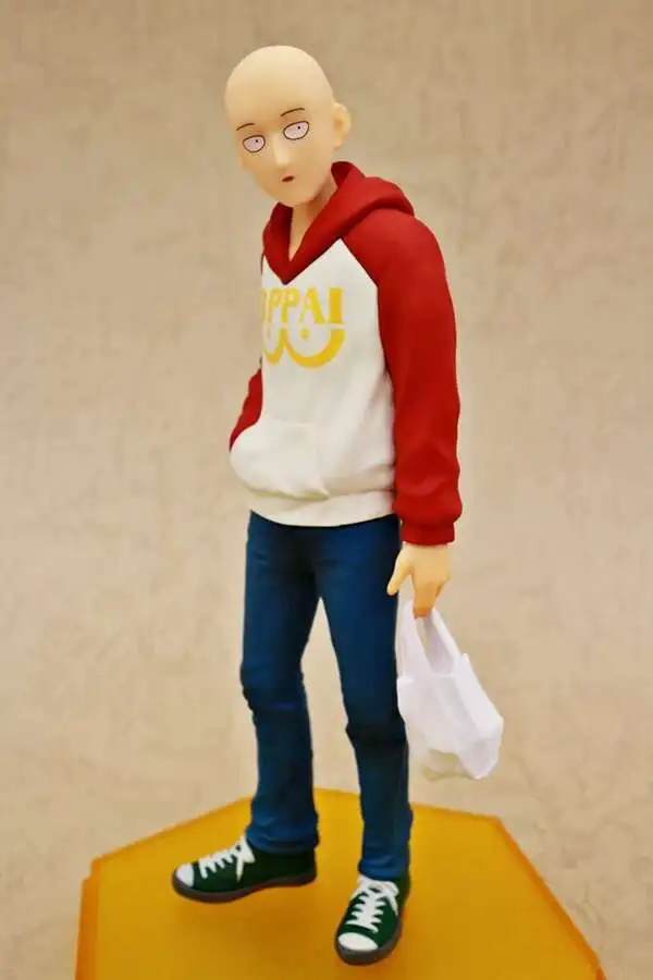 18 سنتيمتر واحد لكمة رجل أنيمي الشكل واحد لكمة رجل Saitama ممن لهم عمل الشكل هوديي جمع نموذج ألعاب الدمى #5