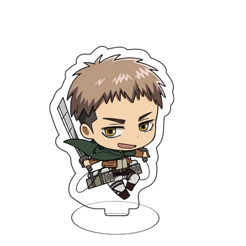 Attack on Titan Anime Figure Acrylic Stand, Model Plate, Desk Decor Holder, Sign, Keychain, Xmas Gifts, 8cm