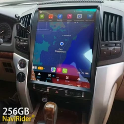 15.6 inch Android 13 Car Video Player Tesla Radio For Toyota Land Cruiser 200 LC200 2012 - 2008 IPS Screen Navigator Multimedia