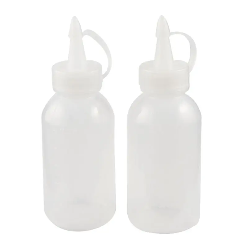 Condiment Squeeze Bottle,Plastic Squeeze Bottles with Caps,Sauce Bottle with Wide Mouth Small Pointed Nozzle for Mustard