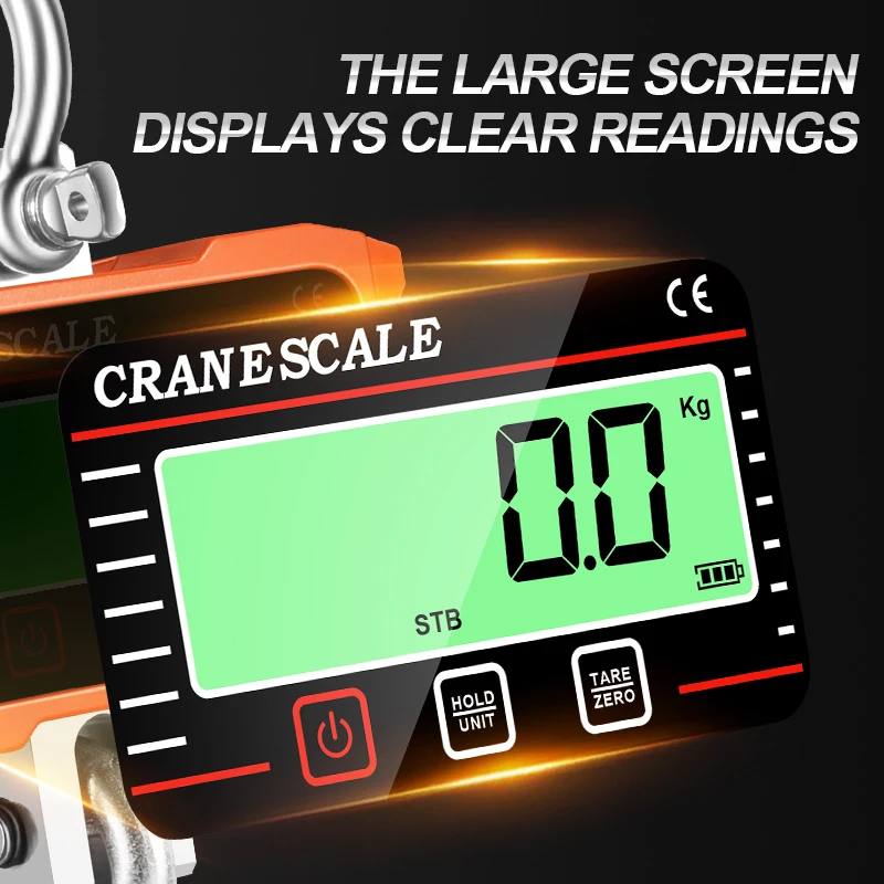 Imagem -05 - Digital Lcd Escala do Guindaste Heavy Duty Liga Gancho Bloqueio Balanças Penduradas Carga Alta Industrial Gancho Pesando Balança 1500kg 500kg 1t