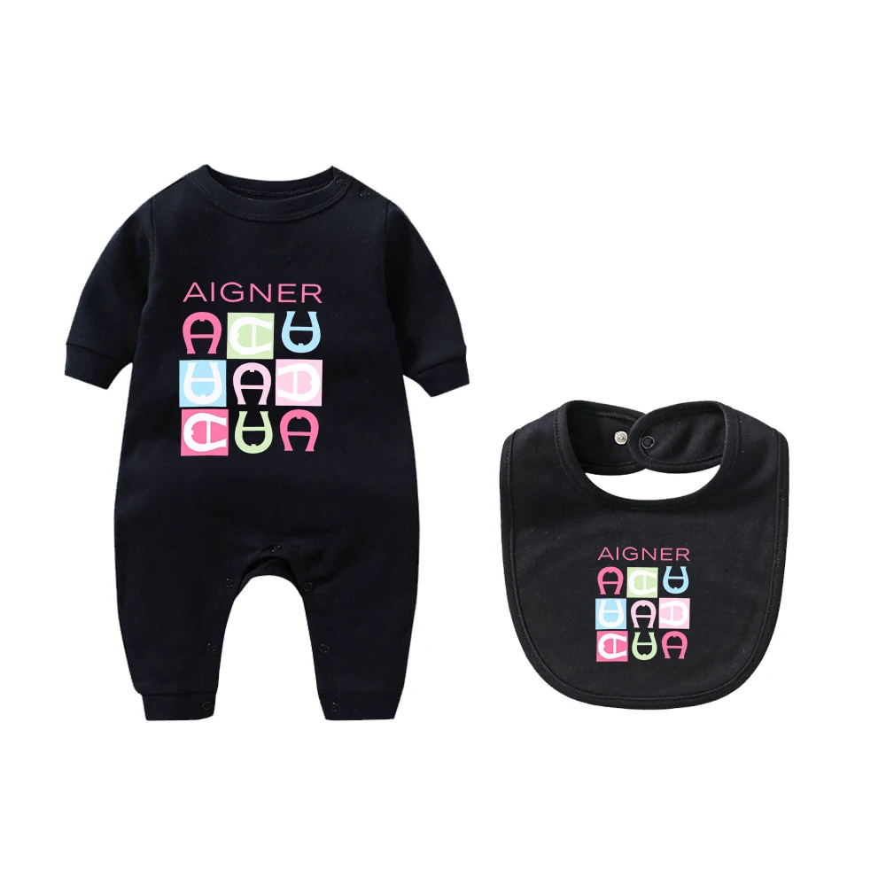 بذلة شعبية لحديثي الولادة في الخريف، تصميم جديد رائج البيع، وشاح ناعم، وشاح، قبعة، بذلة للأطفال بأكمام طويلة