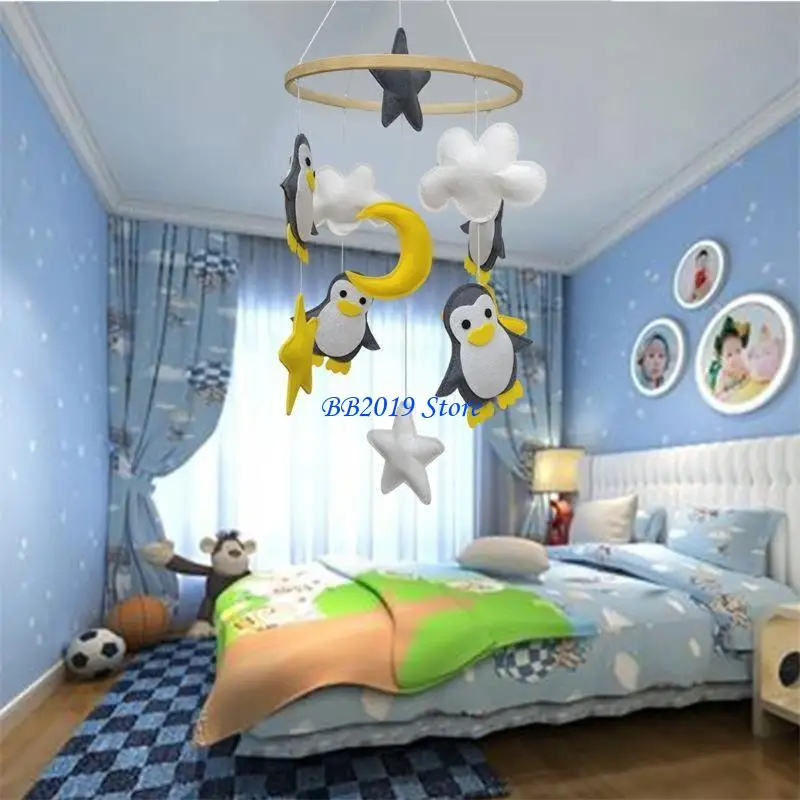 Q0kb baby puzzel speelgoedbed/kinderwagen rammelende accessoires geschikt voor pasgeboren baby's baby handgemaakte wieg