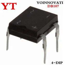 100pcs/lot DIP-4 DB107 DB107S 1A 1000V  Diode Rectifier Bridge