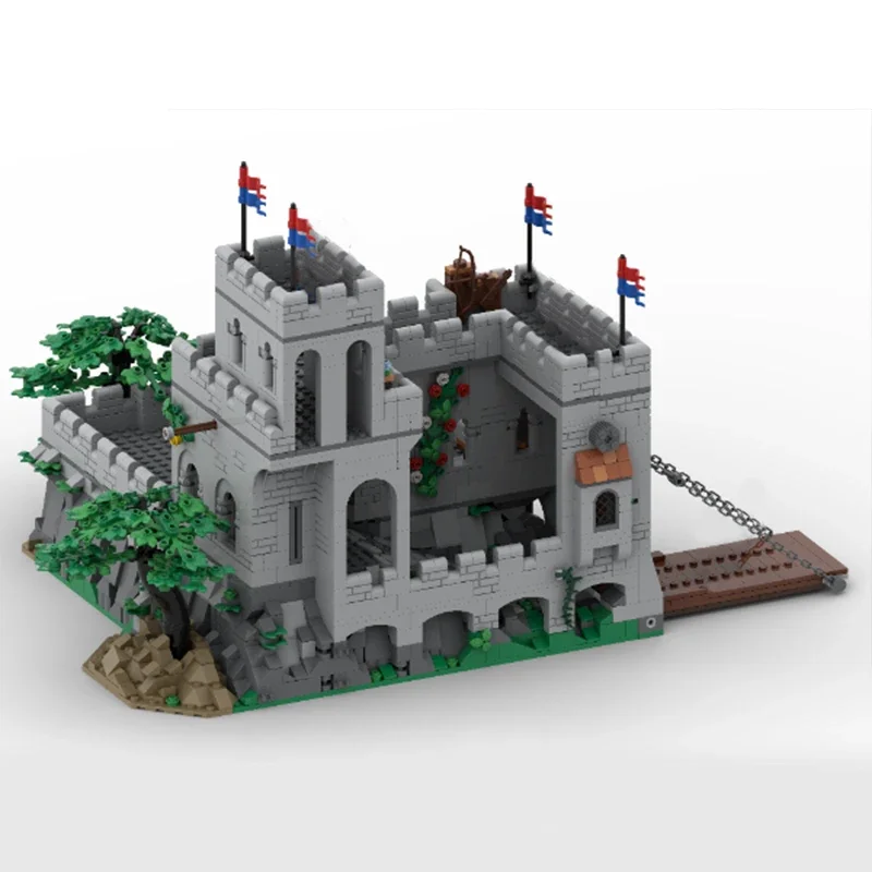 Cabelo medieval estratégico, tijolos de fortaleza, guarda real, castelo, torre, blocos de citela, gerenciamento, moc, arquitetura de construção