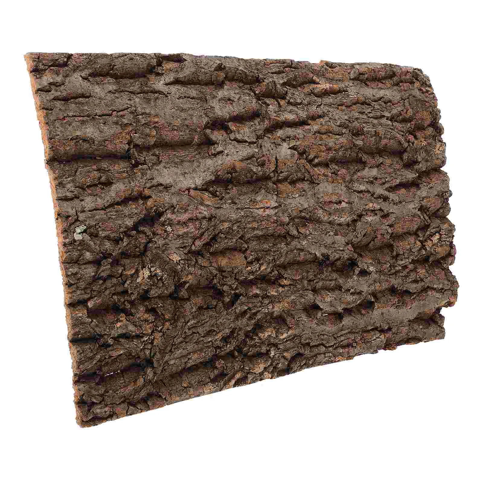 

Reptile Background Bark Board 20x30cm Terrarium Decor Climbing Platform Gecko Wood Tank Supplies Pet Accessories
