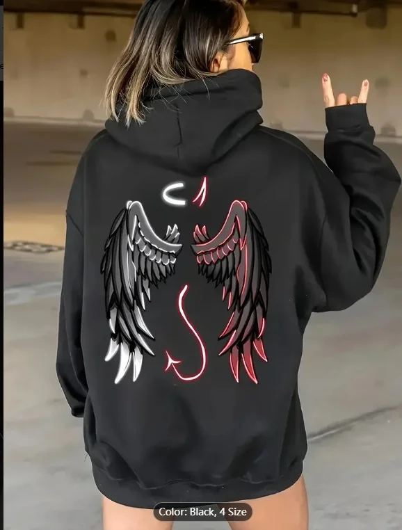 

2025 Autumn/Winter Hoodie American Retro Y2K Gothic Trendy Men's Cool Women's Street 3D Printed Large Hoodie Suitable for Adults