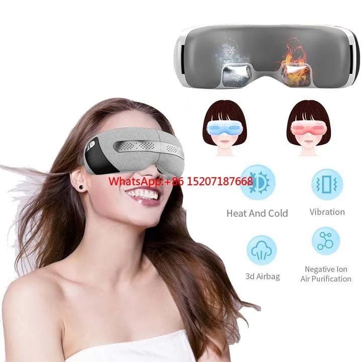 

Electric Wireless Ningbo Smart 4d Electric Relax Cold Heat Eye Care Mask Massage Music Machine Device Instrument Home With Heat