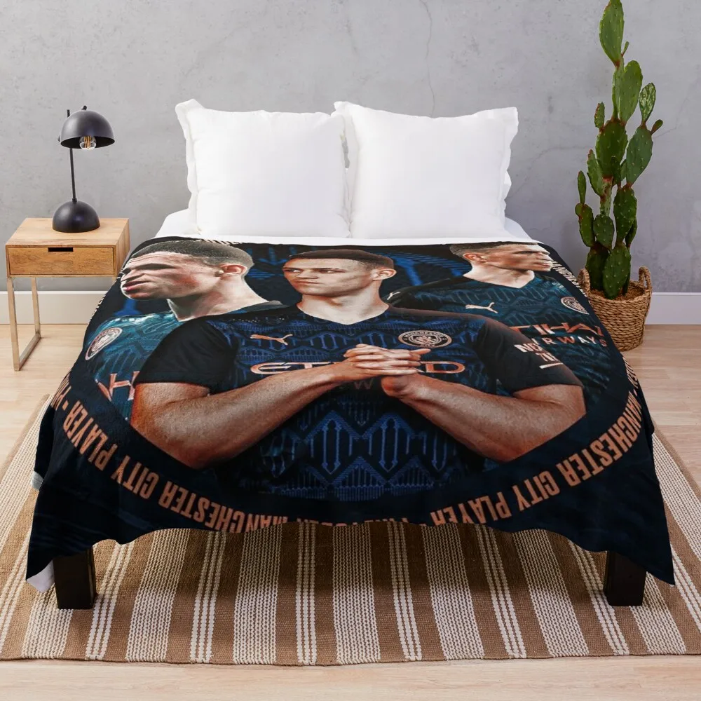 Phil Foden Throw Blanket Camping blanket fuzzy blanket goods for home and comfort