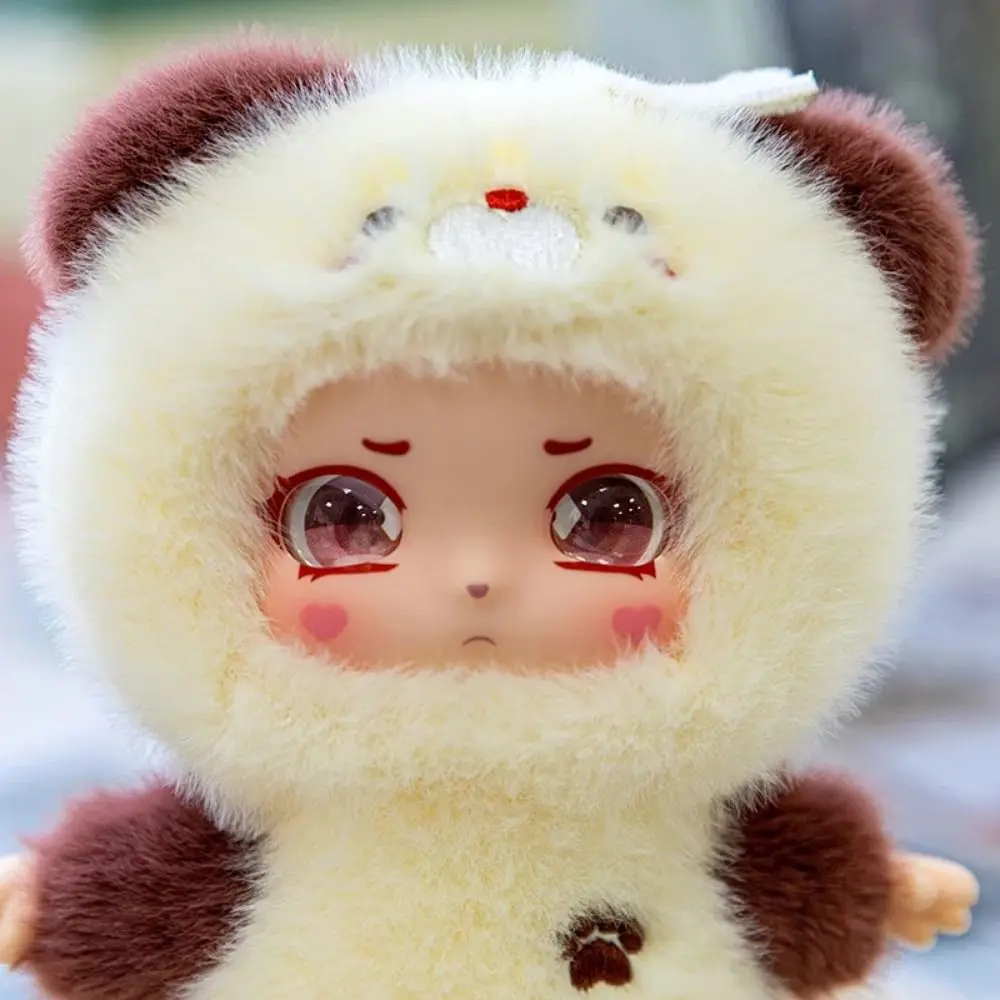 Rosto de vinil animal brinquedo de pelúcia anime figura fofo vinil boneca chaveiro de pelúcia lenço macio figura de ação animal brinquedo de pelúcia chaveiro