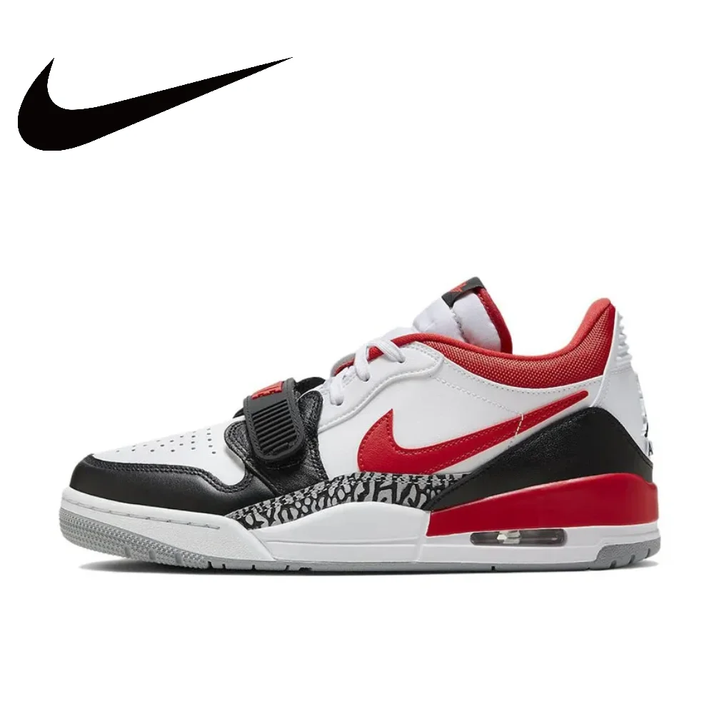 

Мужские баскетбольные кроссовки Nike White and Red Color Legacy 312 Low в стиле ретро, амортизирующие и противоскользящие, износостойкие