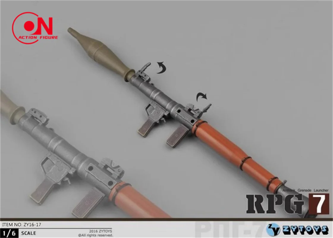 ZYTOYS 1/6 ZY16-17 солдатская сцена игрушка RPG-7 пистолет модель оружия подходит для 12 дюймов мужской женский экшн-фигурка тела
