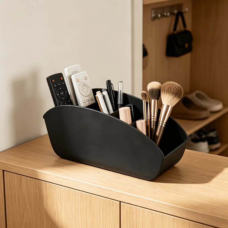 Multifunctional Desk Remote Holder, Compact Rack for Household Remote Devices Arrangement