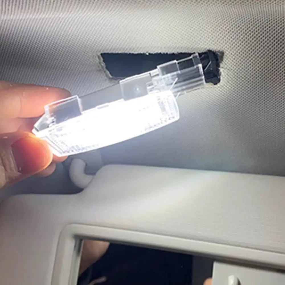 1Pc Car LED Interior Reading Light Sun Visor Lamp For Volkswagen VW Golf 5/6 Plus Jetta Passat cc Polo Tiguan Touran Accessories