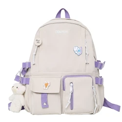 Kobiety ładny plecak nylonowa torba szkolna dla nastoletnie dziewczyny o dużej pojemności plecak Cartoon Student Daypack Drop Shipping