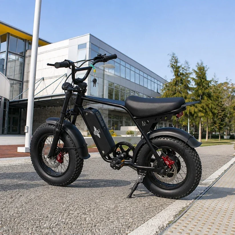 Freego 750W Ebike for Adults 16 × 4.0” Fat Tire Electric Bike 20 MPH 48V 13AH Electric Dirt Bike 25-50 MI Electric Motorcycle