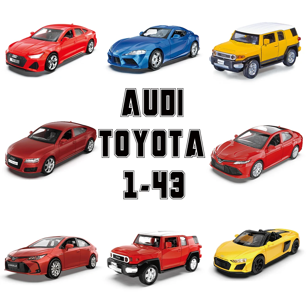 MSZ 1:43 Audi A7 RS7 Toyota Kuluze Camry Collection Racing Alloy Car Model Children\'s Toy Car Casting Pullback Function