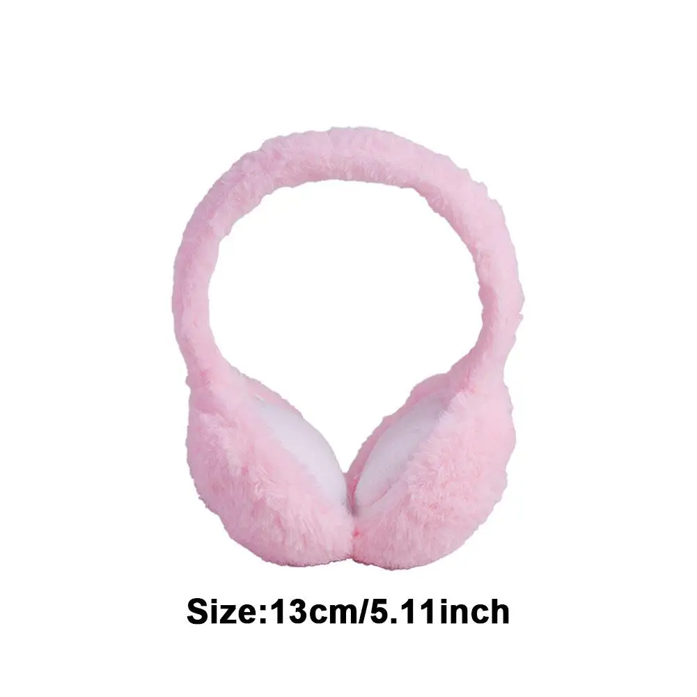 Soft Plush Ear Warmer Earmuffs Winter Warm Fashion Solid Color Earflap for Women Men Outdoor Cold Protection Ear-Muffs