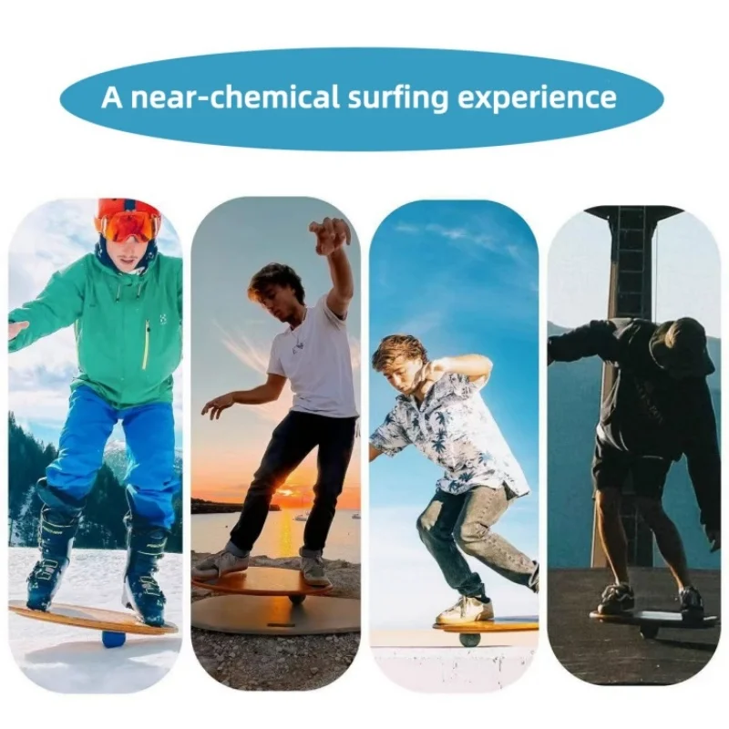 

Professional Balance Board, Core Fitness Yoga Training Single Board for Skateboarding Land Surfing Balance Practice