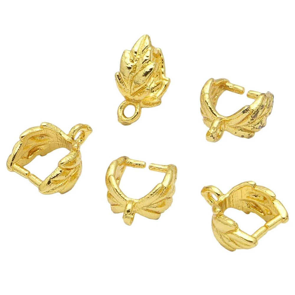 50 Teile/los Gold Farbe Anhänger Haken Bail Clip Melone Samen Schnalle Verschluss Anschlüsse Für DIY Anhänger Schmuck Finden Materiali